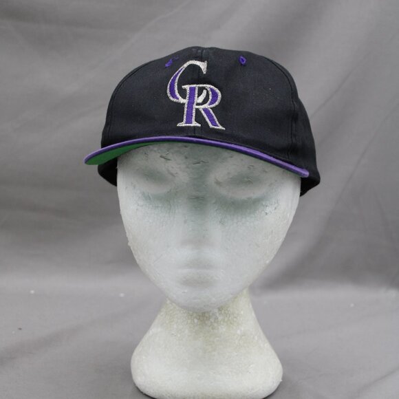 Colorado Rockies Hat (VTG) - Two Tone Classic by Drew Pearson - Youth Snapback - Picture 1 of 8